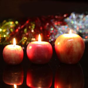 Świece Apple Presents Presents dla krewnych i przyjaciół, bożonarodzeniowe sygnały Bożego Narodzenia świąteczne światła