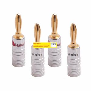 Wysokiej jakości Nakamichi 24K Gold Gleaker Banana Wtyczki złącze 500pcs/działka szybka wysyłka