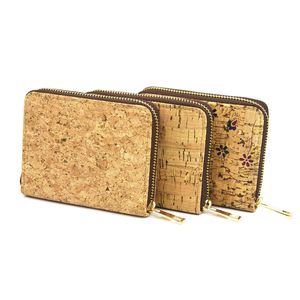 DHL50PCS plånböcker Pu Khaki Cork Miljöskydd Kort kreditkortshållare