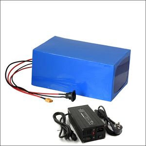 1000W 1500W 2000W 48V Li-ion batteripaket 48V 30AH 48V litiumbatteriets elektriska skoter ebike batteri med BMS och laddare 50a