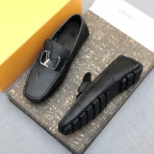 Mocassins de couro de vaca genuíno moda moda mocassins de couro designer de luxo masculino plana azul deslizamento no sapato de barco masculino Mkjkmjk000003