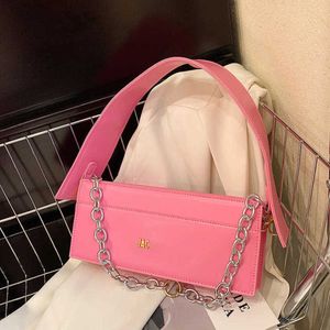 сумки на плечах дизайнерская сумочка женщина -цепь розовая сумка кожаная кожаная сумка для кросс -кусочки Lady Messenger Underamm 230204