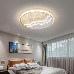 Ceiling Lights Modern LED Chandelier Close To The Kitchen Lamp Composed Of Iron And Acrylic Remote For Lighting