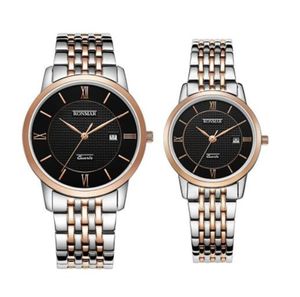 Pary oglądają hurtowo męskie i damskie modne zegarki para zegarków kwarcowych prezent urodzinowy pamiątkowy prezent zegarki damskie