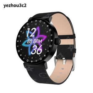 Yezhou2 M11 Bluetooth Personalized Circle Smart Watch mit Touchscreen nennt NFC Sports Health Heart Frequenz Blutdruck für iPhones