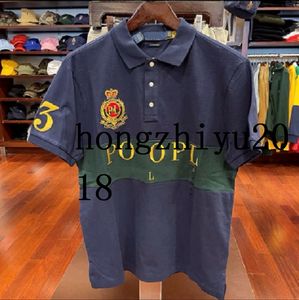 wholesale Europa e America Polo da uomo 100% cotone ricamo di alta qualità grande T-shirt a maniche corte sport casual s-6XL