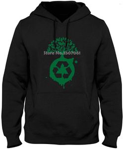 Erkek Hoodies Dünya Günü Geri Dönüşüm Ağacı Sweatshirt için Pamuk Pamuk