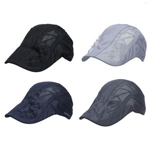 Ball Caps Men Mesh Oddychanie beret hat szybkie suche słońce dla kobiet kombinezonu detektyw cap el chef hats restauracja