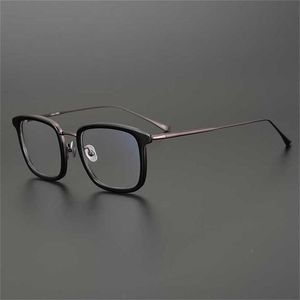 Märke solglasögon nya glasögon högkvalitativa affärsglasögon ultralätt glasögon stor ram visar litet ansikte