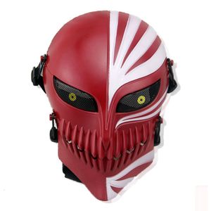 Party Masks Death Ichigo Kurosaki Bleach Skull Mask Military Tactical Wargame Paintball Airsoft Halloween Full Face Protective Mask 230313