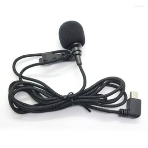 Microfones Type-C Lavalier Microphone Live Broadcast Recording Lapel för SJCAM SJ10 SJ9 SJ8 PLUS/PRO/AIR Y4QF