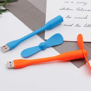 Electric Fans 1PC Mini USB Flexibel Bendable Cooling For Power Bank Laptop PC AC Charger Portable Hand Computer Summer Gadget