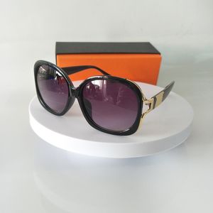 Luxe designer zonnebril voor vrouwen UV -bescherming Vintage grote frame mannen Zonneglazen met doos en verpakking