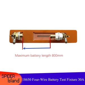 Profissional 4 Ways Four Wire Test Tool Ferramenta 30A Teste de Resistência à Bateria 18650 Teste de Bateria 30A