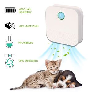 Other Dog Supplies Rechargeable Pet Smell Remover 4000mAh Deodorizer Toilet for Cats Litter Box Air Cleaner Smart Cat Odor Purifier 230313