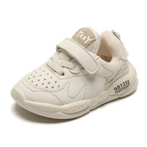 İlk Yürüyüşçüler Bahar Bebek Ayakkabı Deri Toddler Çocuk Spor Sneaker Yumuşak Sole Bebek Moda Bebek Kız Erkek Spor ayakkabıları 15-25 230314