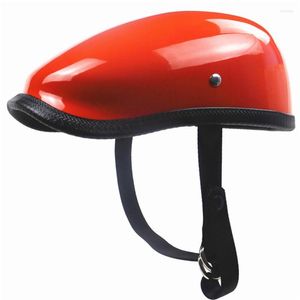 Capacetes de motocicletas CelmetscocosCos Genuíno vintage clássico meio face capacete retro scooter motocicleta andando no casque cafe racer bike casco