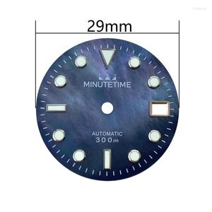 Комплекты для ремонта часов для NH35 NH36 4R35 4R36 Движение Montre Cadran Green Lume Zifferblapearl Shell Esfera del Reloj Accessories