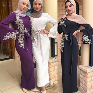 Etniska kläder 2023 Abaya Muslim Dubai Turkiet Hijab Dress Kaftan Caftan Marocain Islam Dresses For Female Robe Musulman Vestidos