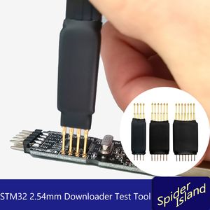 STM32シンブル燃焼プローブ4P / 5p / 6p / 7p / 8pゴールドメッキダイヤモンドヘッド2.54mm針ピッチデバッグテストプログラミングツール