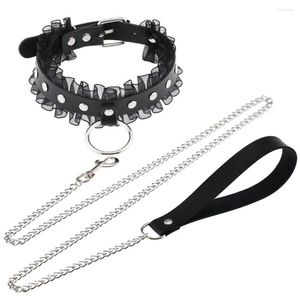 Girocollo Sexy Pizzo A Spillo Collare Punk Donna Uomo Rivetti Borchiato Chocker Collana Robusta Goth Gioielli In Metallo Gotico Emo Accessori