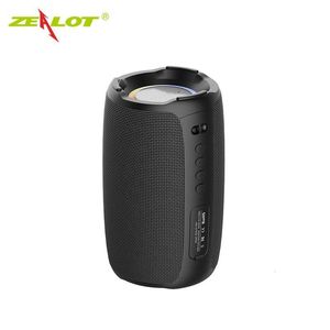 Portable Speakers Zealot S61 Portable Bluetooth Speaker Double Diaphragm Wireless Subwoofer Waterproof Outdoor Sound Box Stereo Music Surround 230314