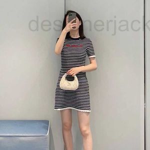 Casual Dresses designer Dress Women's 23 Spring Summer Miao Mingyuan Style Short Skirt Stripe Waist Slim One Step CPY2