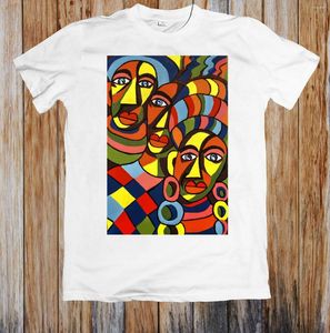 Camisetas masculinas Design de arte africana Camisa unissex Men Summer Mangas curtas