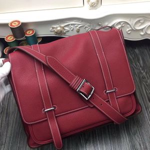 Cross Body Bag Handmade Kwaliteit Bericht Purse Designer Handtas Kwaliteit Togo Leer Wax Stiksel Vele kleuren om te kiezen
