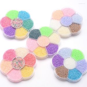 ビーズ1000pcs/lot 2mmマルチカラーチャームチェコガラスシードセットdiyブレスレットネックレス