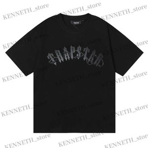 Men's T-Shirts Trapstar BARBED WIRE ARCH TEE letter-printed women's round neck short sleeve T230314