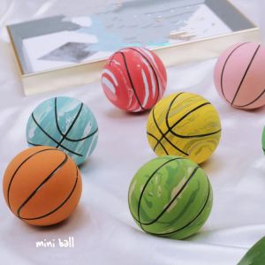 6cm Basketball Fidget Toys Sponge Elastic Balls Soft Rubber Foam Squeeze Ball Stress Relevy Novelty Sport Sport Decompression Toy Kids Presente Presente