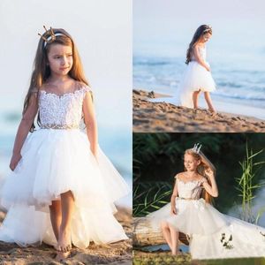Sukienki dla dziewczynek z koralikami aplikacji niestandardowe dzieci Formalne noszenie dziewczynki konkurs