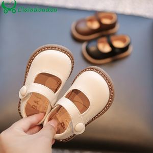 First Walkers Infant Girls Flats Shoes Solid Soft Sole Toddler Spring Dress Shoes For Wedding Birthday Party 0-3years Baby Walkers 230314