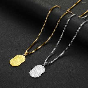 Pendant Necklaces Chereda Stainless Steel Necklace Personalized Long Classy Jewelry Gifts Storm For Her Him