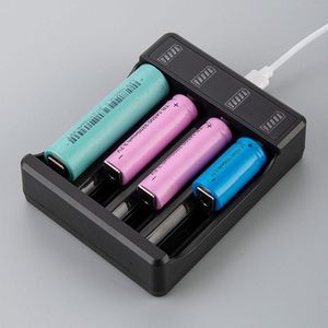 Universal USB Battery Charger 18650 Universal Smart 1 slotchaddare litiumbatterier laddar adapter med indikatorlampan Acces