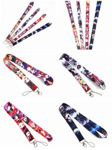 Cell Phone Straps & Charms 30pcs Classic Cartoon Japan Anime Tokyo Ghoul Lanyard Key chain ID Neck Holder Handbag Badge for boy Keychain Accessories Wholesale