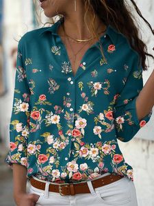 Blusas femininas Camiseta Holgada Ops Estampados Novedad Blusas Mujer de Moda 2023 Chemise Femme Blouse Mulheres para Moda