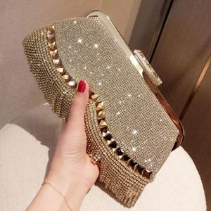 Bolsas de noite Yoreaii Fashion Diamond embreagem de bolsas de noite feminina Bling Day Rankles