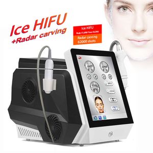 Multi-Functional Beauty Equipment Ice HIFU 62000 Shots Cryo Ultrasound Tech Fat Loss Body Sculpting Anti-wrinkle Face Lifting Body Sliming Salon Use Machine