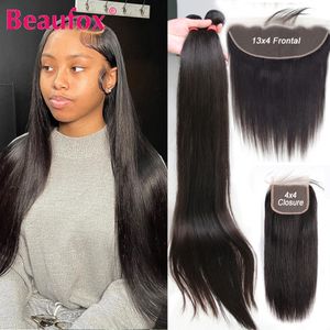 Кусочки волос Beau Straight Puckles с фронтальным remy rery ursure Malaysian плетение 3 кружева 230314