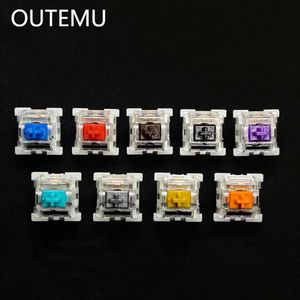 Przełącznik Outemu mechaniczny przełącznik klawiatury 3pin Clicky Linear Taily Switche RGB LED SMD Gaming kompatybilny z przełącznikiem MX