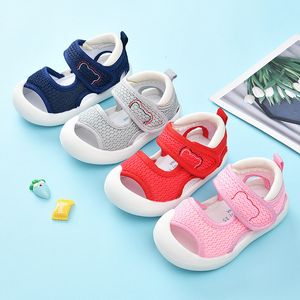 Erste Wanderer Sommer Baby Kinder Schuhe Atmungsaktive Air Mesh Kleinkind Schuhe 0-3 Jahre Jungen Erste Wanderer Cartoon Leichte Mädchen Schuhe 230314