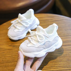 İlk Yürüyüşçüler Bahar Model Bebek Türük Ayakkabı Sıradan Ayakkabı Nefes Alabilir Beyaz Ayakkabı 230314