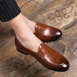 Loafers Wedding Men Shoes Solid Color Fashion Driving Shoes Business Casual Party Daily Versatile Simple Classic Dress Shoes
