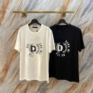 Summer New Short Sleeve Shirt Designer T Shirt Fashion Letter Print Tshirts Men Women Round Neck Pullover Tee Loose Half Sleeves