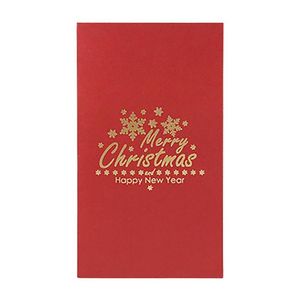 Gratulationskort fantasi tredimensionell julgran välsignelse presentmeddelande glittrande drömmande kort med tydligt PR