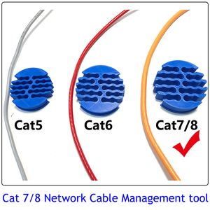 Cavo di rete a 24 fori Pettine Cat7 Cat8 Categoria per cavo di cablaggio / gestione / strumento di fissaggio del cavo Strumento professionale spesso 20 mm