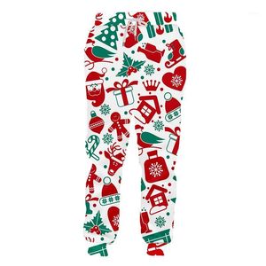 Męskie spodnie Kobiety świąteczne dreski 3D Drukuj Casual Xmas Gift Sport All Seasse Oddychające szybkie jogging duże majsterkowanie