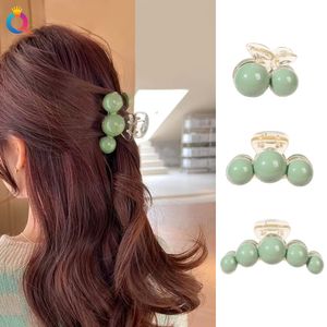 Big Pearl Cherry Hair Claw Ribbon Hairpin Flower Hair Claws Retro Hair Clips Accessories for Women Shinning Pononyil Headwear 1923